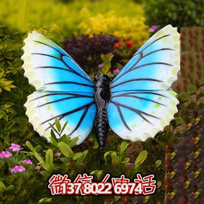 彩繪雕塑，點(diǎn)綴廣場，讓蝴蝶飛舞