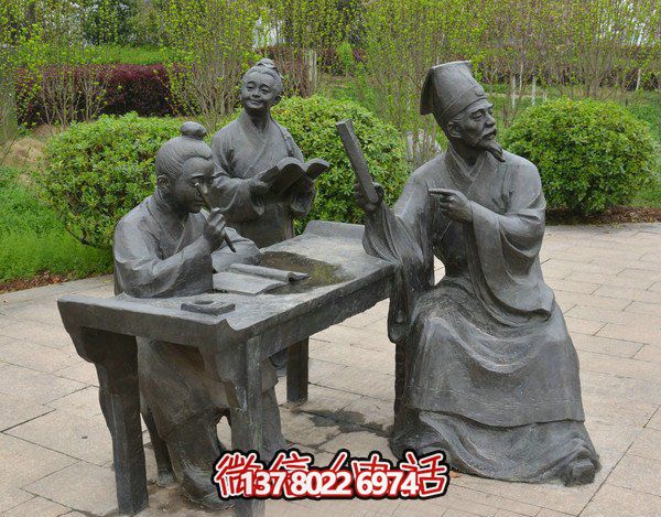 古代庭院景區(qū)，一起讀書、雕塑、感受古風(fēng)