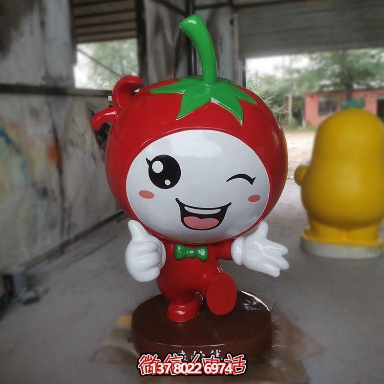 玻璃鋼雕刻卡通公仔擺件，新農村落景觀園林裝飾