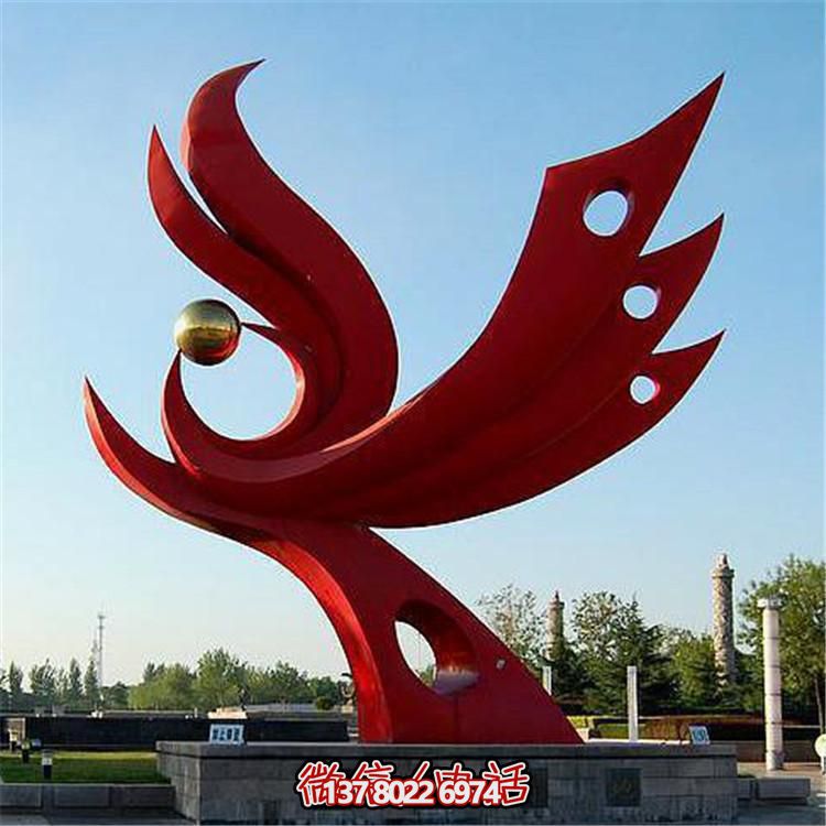 不銹鋼抽象景觀擺件，提升戶外廣場裝飾氣質(zhì)