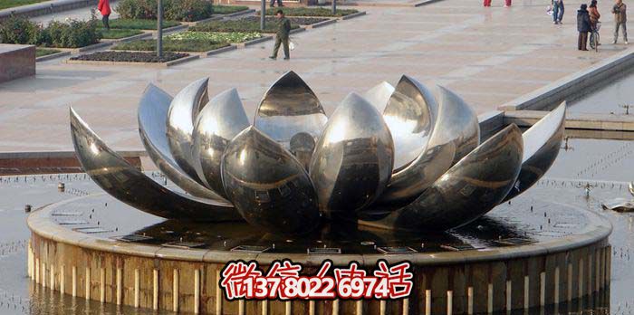 室外不銹鋼噴泉雕塑，讓廣場與公園更加美麗