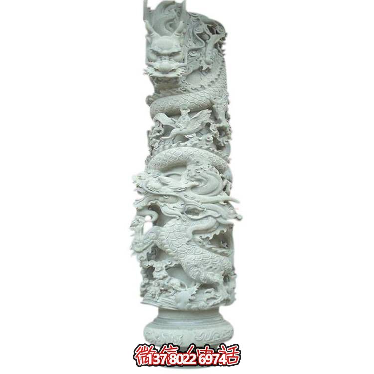 大理石盤龍雕塑，打造完美的室外庭院