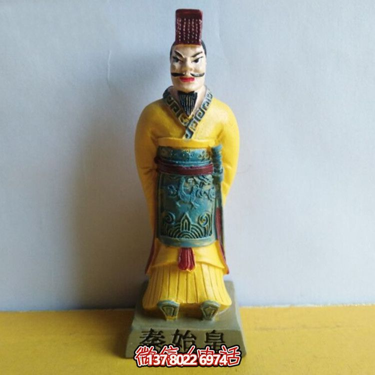 秦始皇彩繪玻璃鋼雕塑，打造絕美園林景觀