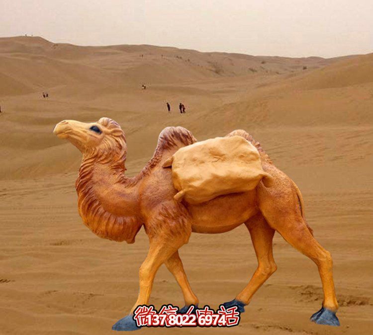 仿真駱駝雕塑，裝點園林廣場