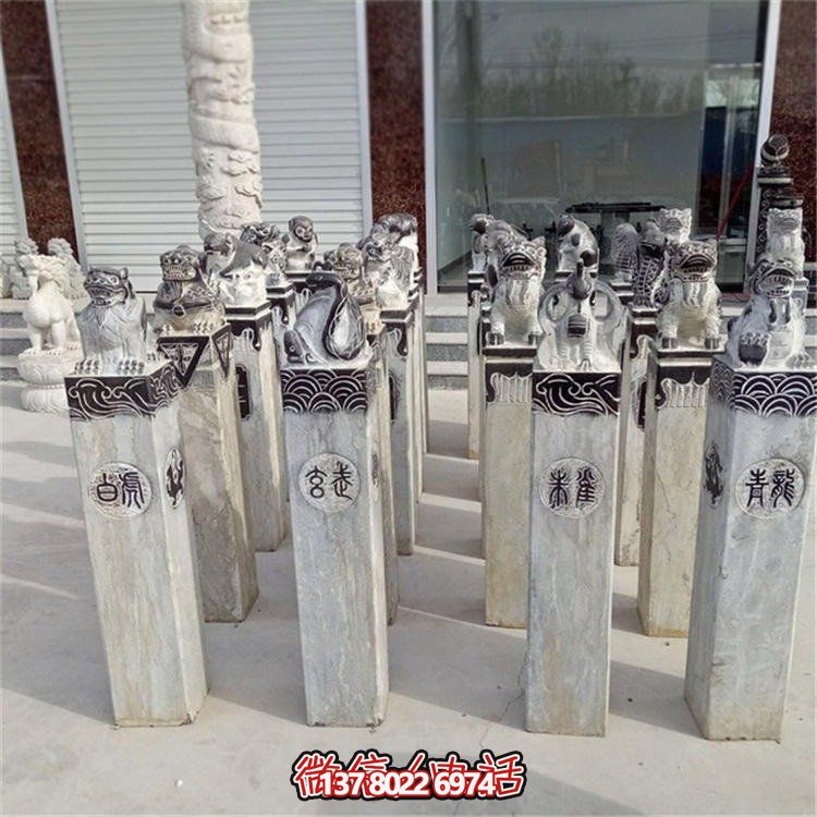 精美大理石雕塑，辟邪鎮宅，拴馬樁大型裝飾