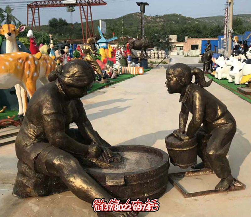 【親情無價(jià)，母親洗衣服記憶——母親洗衣服銅雕雕塑景區(qū)】