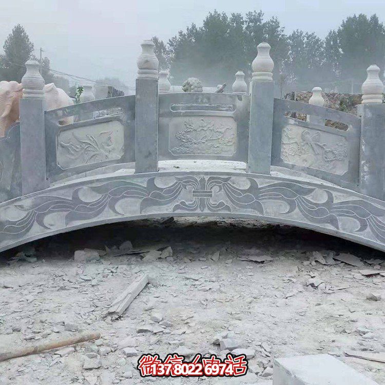 青石仿古雕刻石拱橋公園戶(hù)外裝飾景觀雕塑